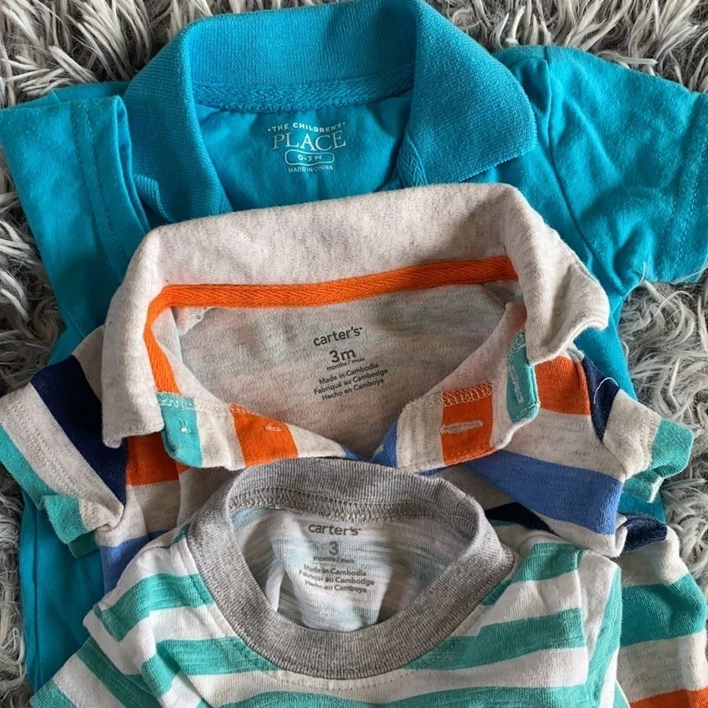 Baby Boy One Piece Onesie Outfits Bundle Size 0-3 Months